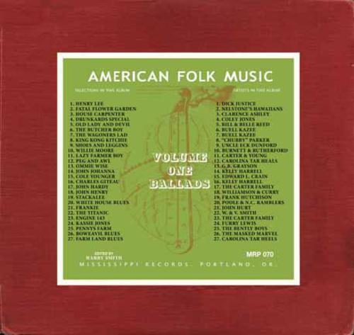 Anthology of American Folk Music Harry Smith Archives